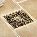Ralo De Piso Para Banheiro Chuveiro Vintage Retrô Quadrado Grelha 10x10