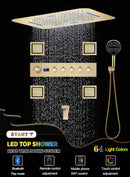 Ducha De Teto Embutir Inox 58x38 LED Bluetooth Spa Imperiale