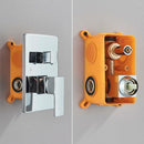 Chuveiro De Teto Quadrado Inox Cromado Ultraslim