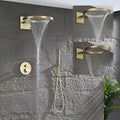 Ducha de Parede Spa Inox Circular 58x40 Conjunto Solaris