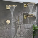Ducha de Parede Spa Inox Circular 58x40 Conjunto Solaris