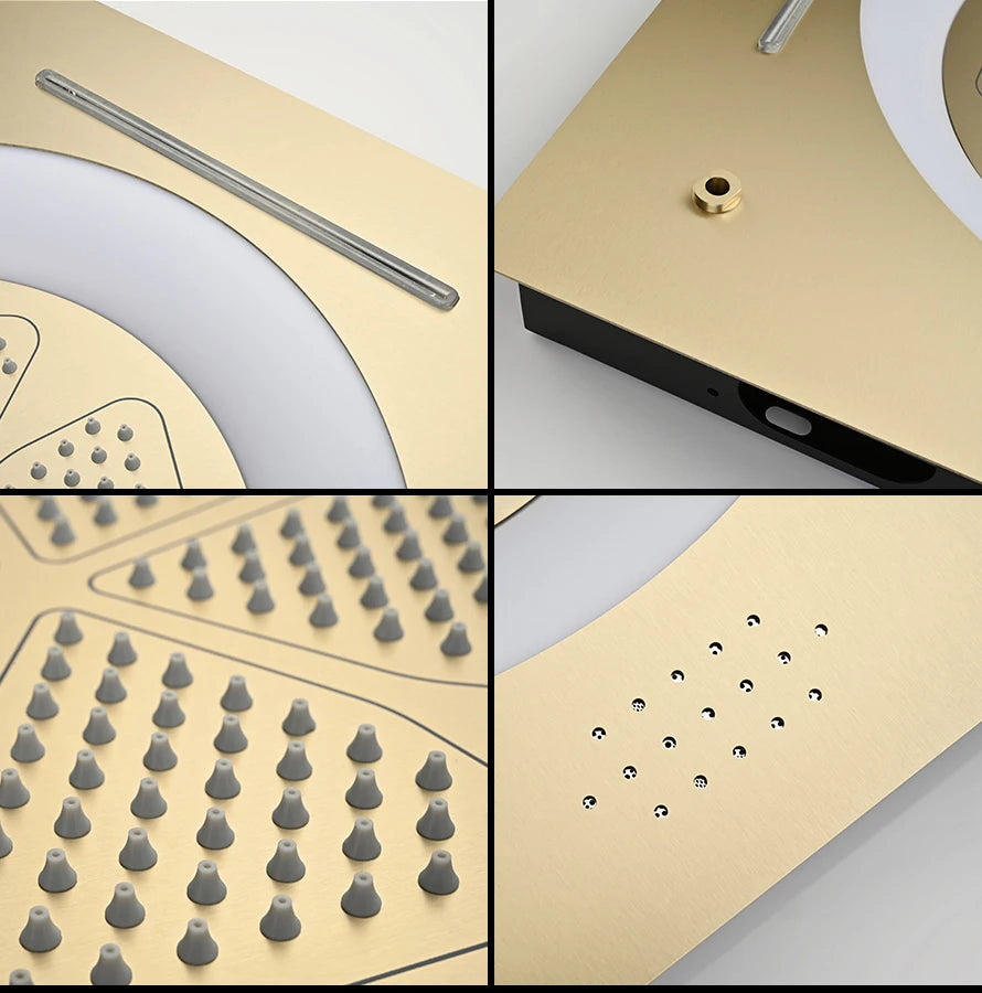 Ducha De Teto Embutir Inox 55x55 LED Bluetooth Spa Siena - Homedeccori