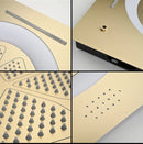 Ducha De Teto Embutir Inox 55x55 LED Bluetooth Spa Siena