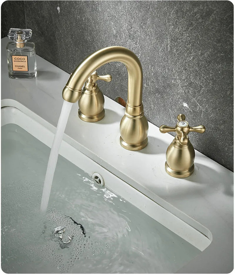 Torneira Duplo Comando Inox para Banheiro Auris