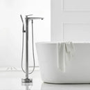 Misturador De Piso Banheira Inox Monocomando Cascata Solara