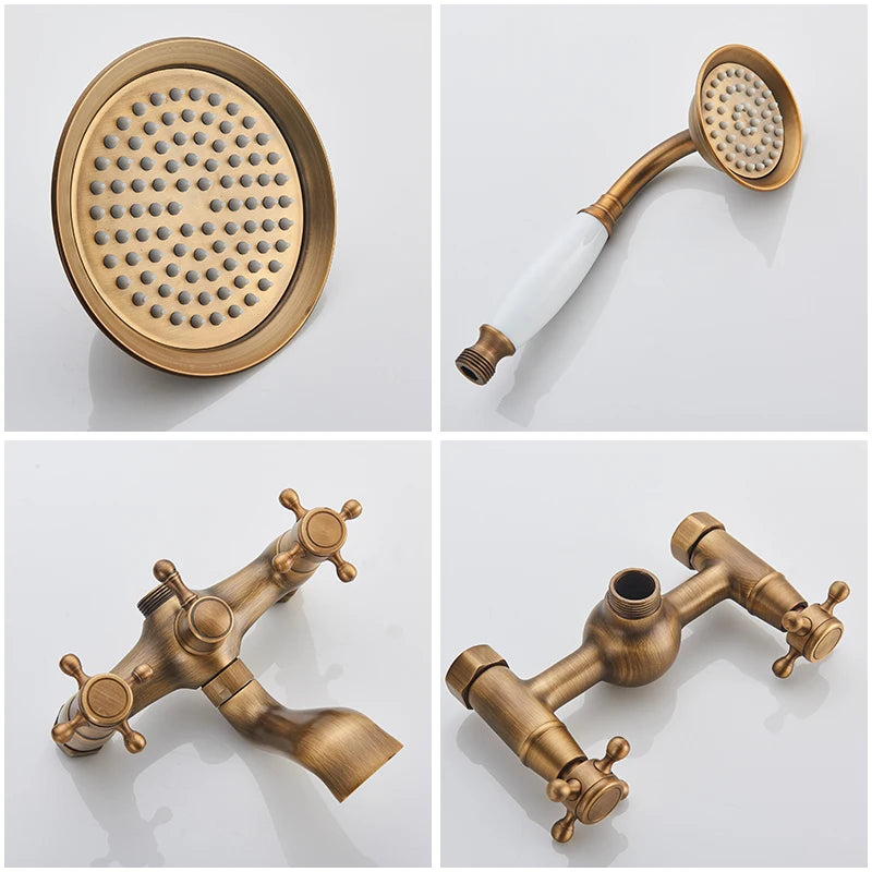 Coluna De Banho Vintage Duplocomando Ducha Telefone Bevagna