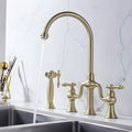 Torneira Gourmet Inox Duplocomando Extensível Ravenna