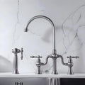 Torneira Gourmet Inox Duplocomando Extensível Ravenna