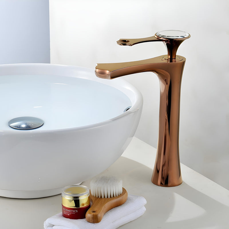 Torneira Para Banheiro Monocomando Com Cristal Reale