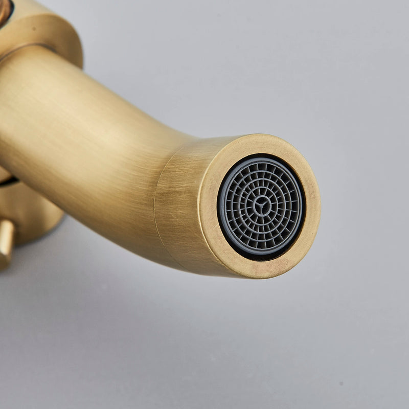 Chuveiro Vintage Com Torneira e Misturador Bronze Antigo Spark