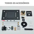 Conjunto Chuveiro Teto Inox Cascata LED Spa AquaLuminos