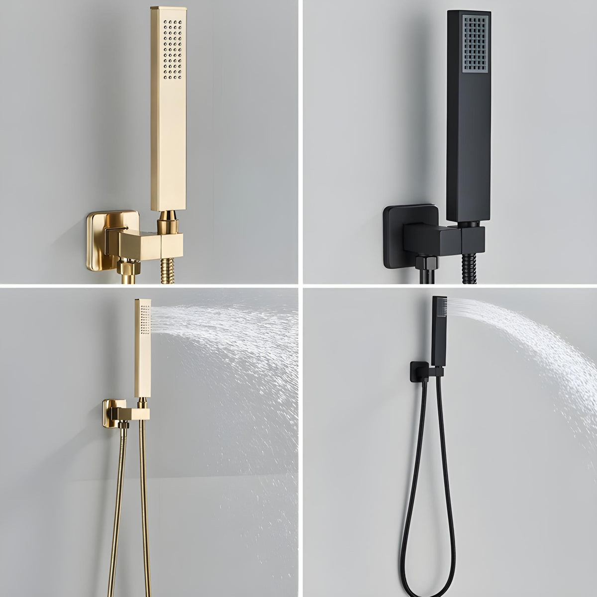 Ducha De Teto Inox Cascata LED Spa Completo AquaLuminos - Homedeccori