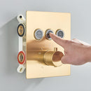 Conjunto Chuveiro Teto Inox Cascata LED Spa AquaLuminos