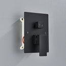 Chuveiro Gás Inox Quadrado Parede LED 40cm Completo ShowerLuxe