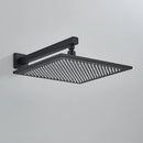 Chuveiro Gás Inox Quadrado Parede LED 40cm Completo ShowerLuxe