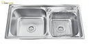 A Fazer Cuba Pia Gourmet Dupla Prata Cozinha Aço Inox C/Acessórios Brinovar 78X43 Pia De Cozinha