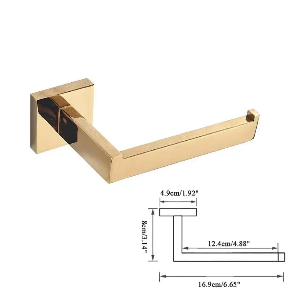 Acessórios Para Banheiro Inox 304 Dourado Shine 1 Peça Toalheiro / Á Pronta Entrega Acessorios