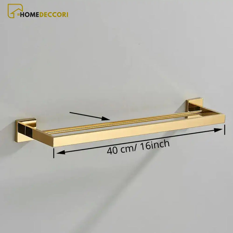 Acessórios para Banheiro Inox 304 Dourado Shine - Homedeccori