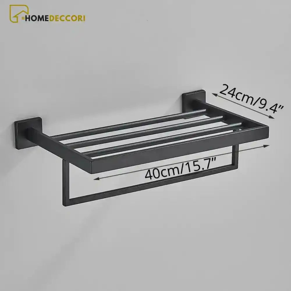 Acessórios para Banheiro Inox 304 Preto Fosco Shine - Homedeccori