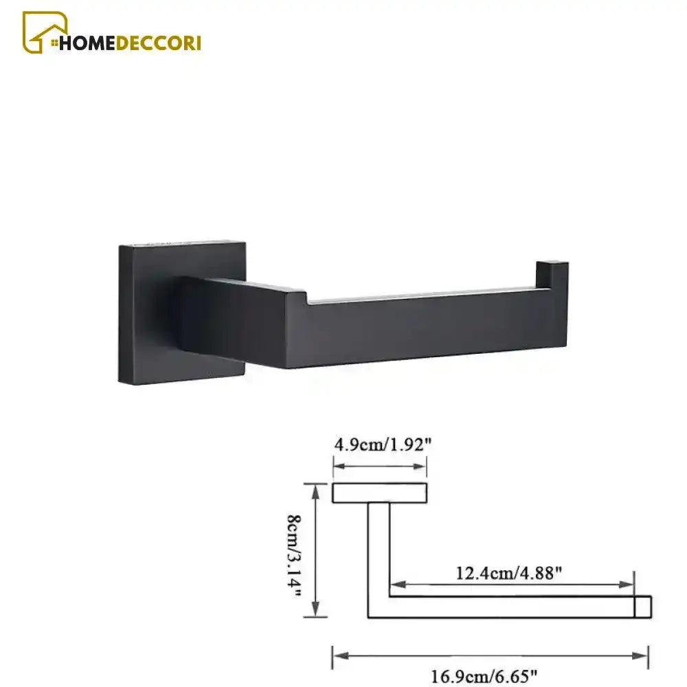 Acessórios para Banheiro Inox 304 Preto Fosco Shine - Homedeccori