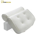 Almofada Para Banheira Spa Branca De Luxo 3d Antiderrapante - Homedeccori