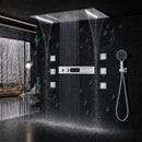 Ducha De Teto Embutir Inox 90x30 LED Bluetooth Spa Torrente