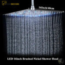 Chuveiro De Teto Inox Com Led Quadrado Spa Vinorain Chuveiro De Teto Inox