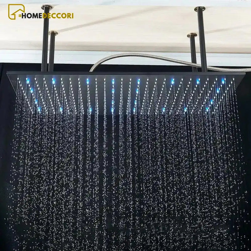 Ducha De Teto Spa Embutir Misturador Duplo Sobrepor 80x40 LED Fontana - Homedeccori