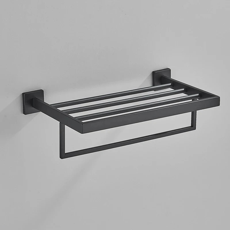 Prateleira para banheiro em inox 304 preto fosco Shine da Homedeccori