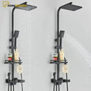 Coluna De Banho Termostática Ducha Booster Misturador Termostático LED Display Digital - Homedeccori