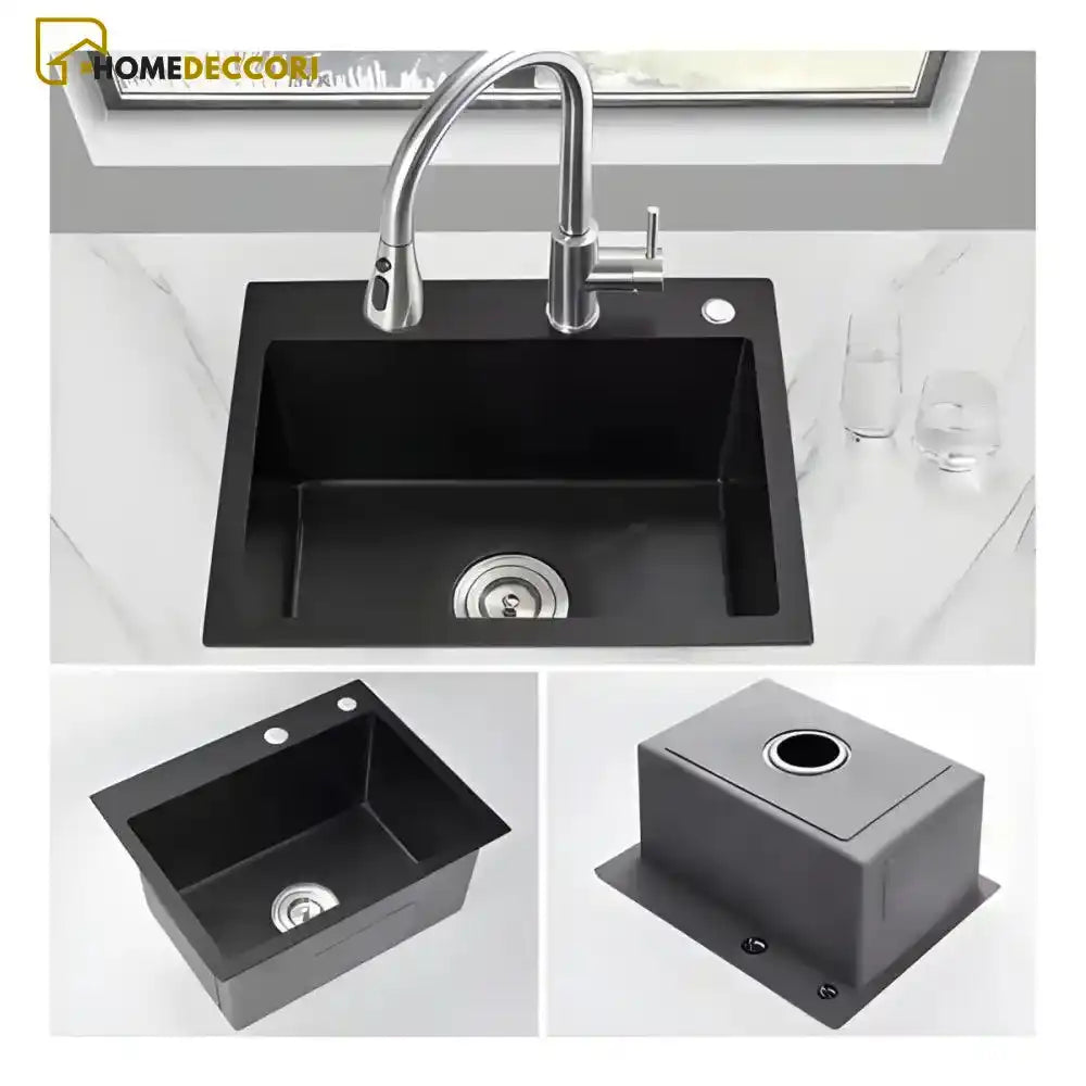 Cuba Gourmet Cozinha Inox Preto Quadrada Com Acessórios Preta
