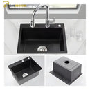 Cuba Gourmet Cozinha Inox Preto Quadrada Com Acessórios Preta