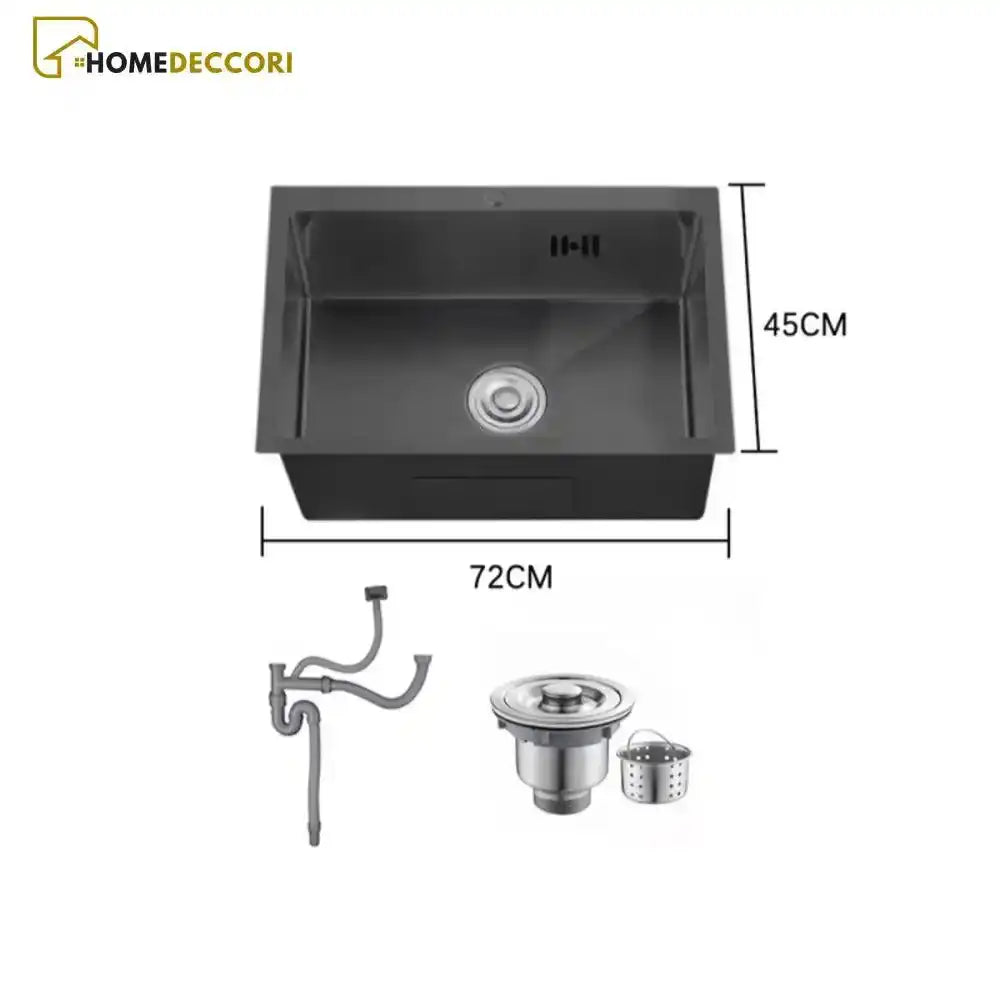 Cuba Gourmet Cozinha Pia Multifuncional Inox Preto-72X45Cm / Á Pronto Entrega Cuba Gourmet Pia De