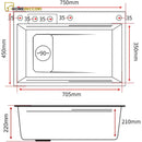 A Fazer Cuba Cascata Gourmet Premium Torneira Lavador Copos Completa Emirate Pia De Cozinha Inox