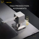 Dispenser De Detergente Embutido Metal Quadrado 400 Ml Hidenlux Dispenser