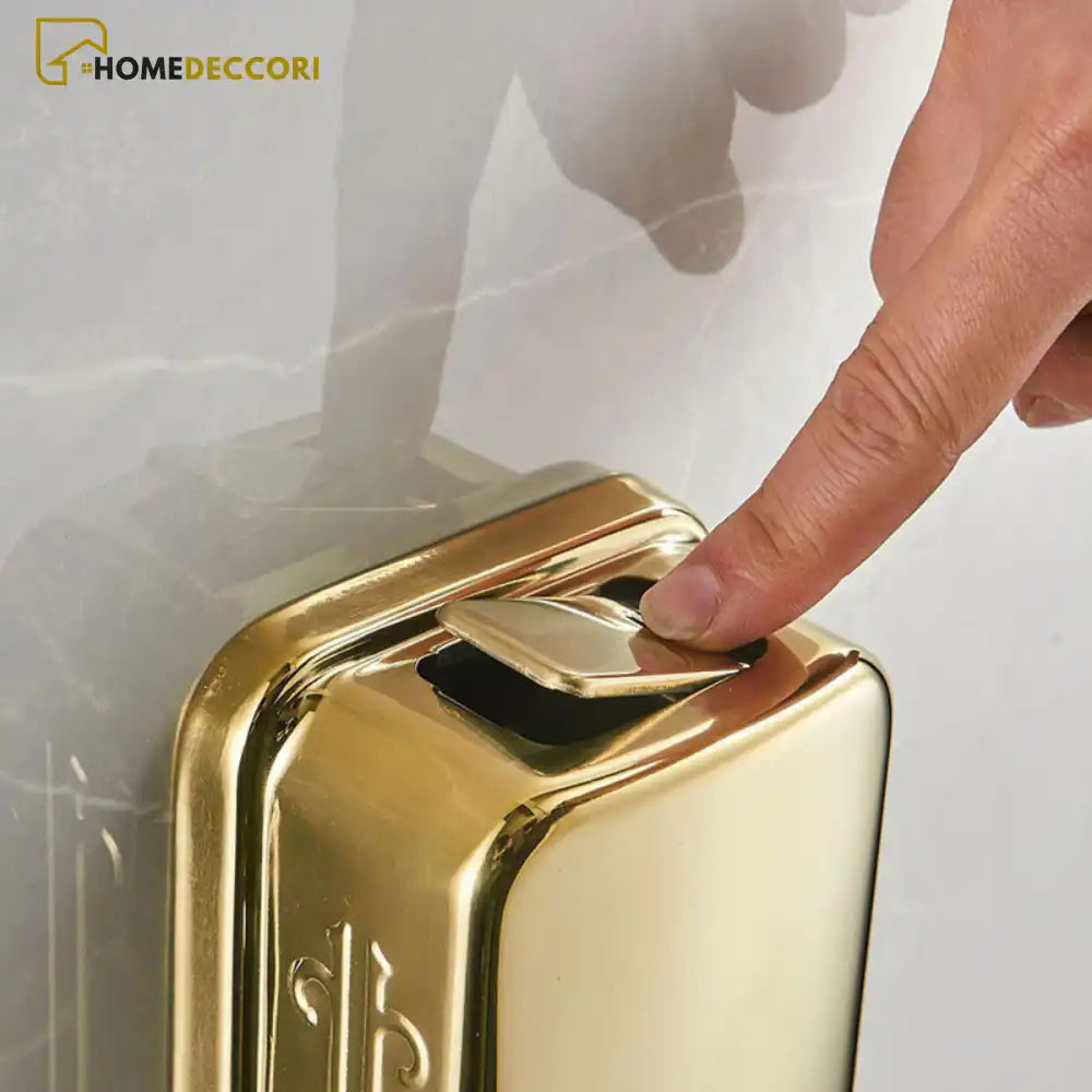 Dispenser Sabonete Líquido Parede Inox Banheiro Lavatório Station - Homedeccori