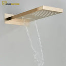 Ducha Cascata De Parede Inox Com Misturador E Maunual Conjunto Completo Spa Urban Ducha Cascata De