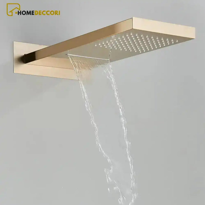 Ducha Cascata De Parede Inox Com Misturador E Maunual Conjunto Completo Spa Urban Ducha Cascata De