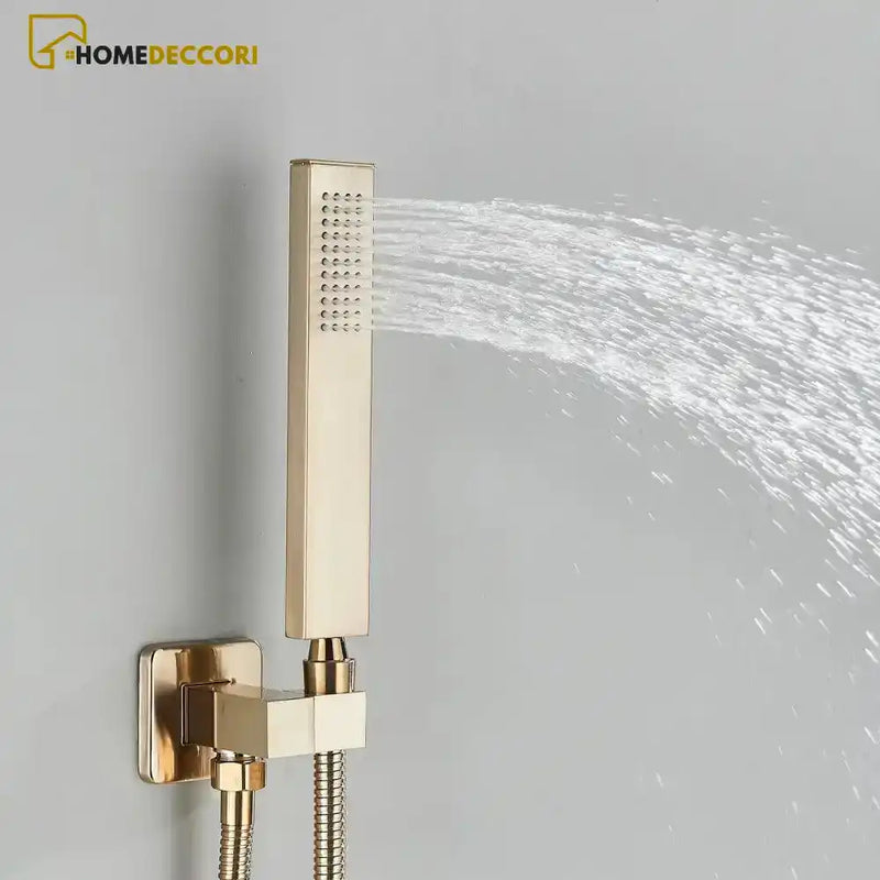 Ducha Cascata De Parede Inox Com Misturador E Maunual Conjunto Completo Spa Urban Ducha Cascata De