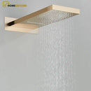 Ducha Cascata De Parede Inox Com Misturador E Maunual Conjunto Completo Spa Urban Ducha Cascata De