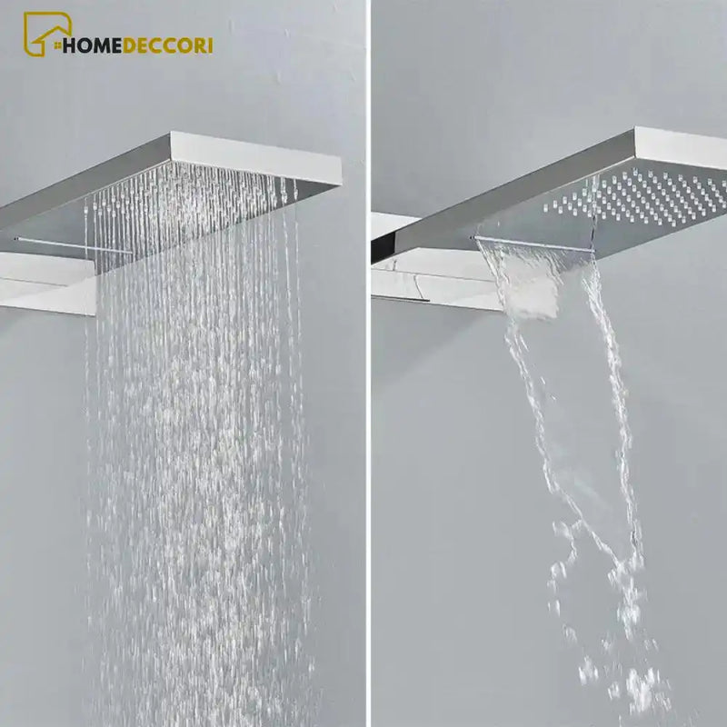 Chuveiro Cascata Parede Inox Conjunto Completo Spa Urban - Homedeccori