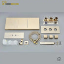 Ducha Cascata De Parede Inox Com Misturador E Maunual Conjunto Completo Spa Urban Ducha Cascata De