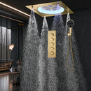 Ducha De Teto Embutir Inox 55x55 LED Bluetooth Spa Aurore