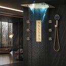 Ducha De Teto Embutir Inox 50x50 LED Bluetooth Spa Zenith