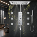 Ducha De Teto Embutir Inox 63x33 LED Bluetooth Spa Lumière