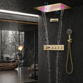 Ducha De Teto Embutir Inox 58x38 LED Bluetooth Bica Noblesse