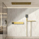 Ducha de Teto Spa Inox Embutir 60x33 LED Cascata Valorel