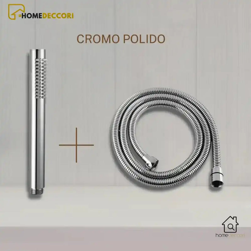 Ducha Manual De Alta Pressão Parede Metal Para Banheiro Serenidad - Homedeccori