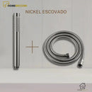 Ducha Manual De Alta Pressão Parede Metal Para Banheiro Serenidad - Homedeccori