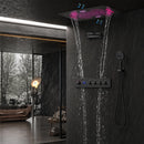 Ducha De Teto Embutir Inox 58x38 LED Bluetooth Bica Noblesse